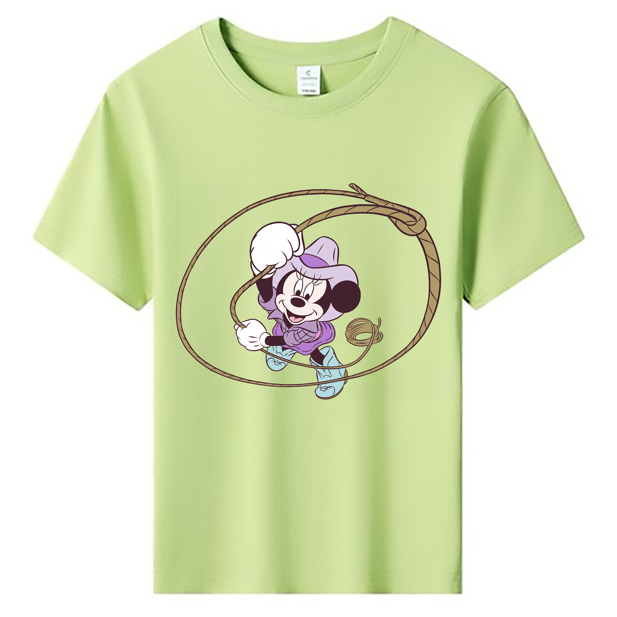 （画像用） ミッキーマウス Mickey Mouse 綿100％キッズTシャツ（フロントプリント）